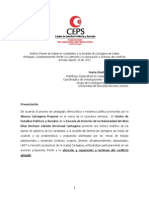 Análisis Planes de Gobierno Candidatos Alcadía Cartagena