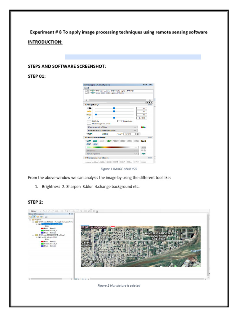 Image Processing Techniques in Remote Sensing | PDF