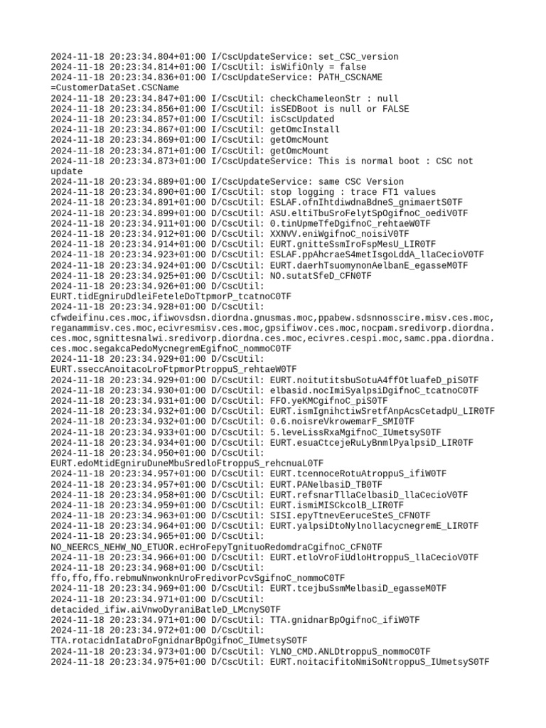 Prev CSC Log | PDF