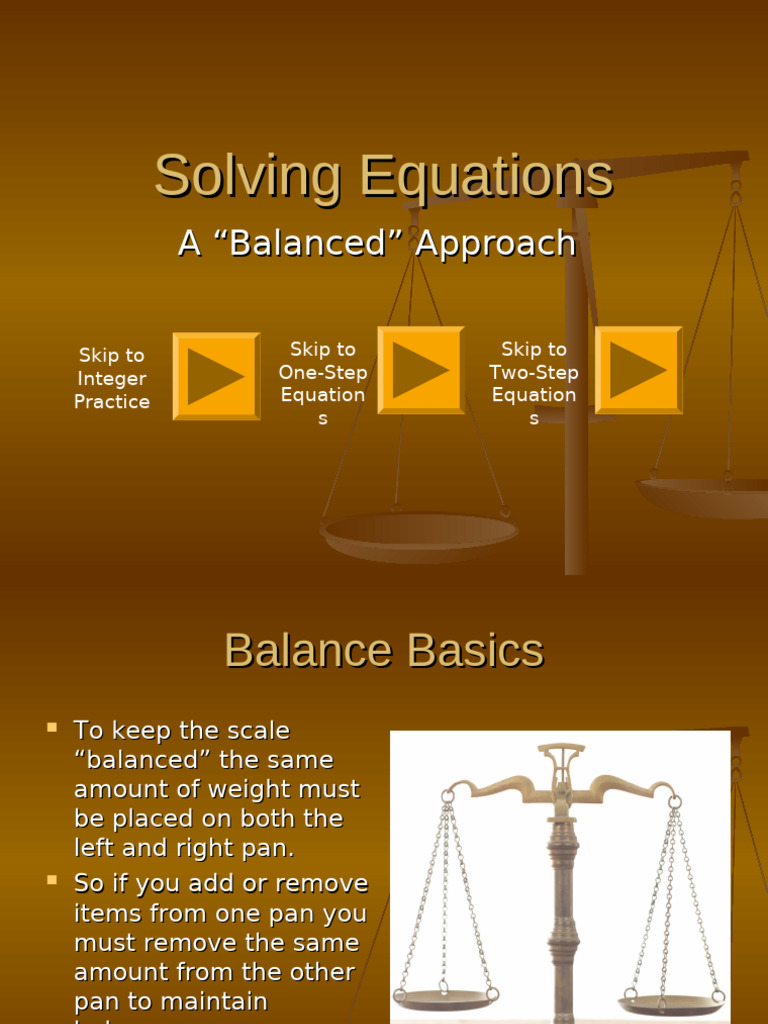 Solving One and Two-Step Equations | PDF | Equations | Mathematics