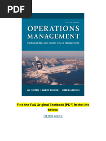 Operations Management Sustainability and Supply Chain Management 12th Edition TEXTBOOK