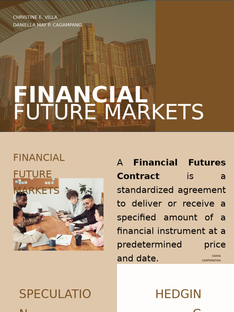 Financial Future Markets | PDF | Futures Contract | Financial Risk
