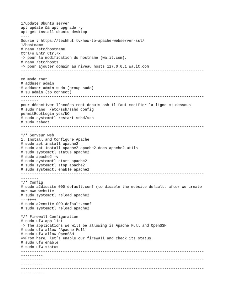 Configure Apache on Ubuntu Server | PDF | Transport Layer Security ...