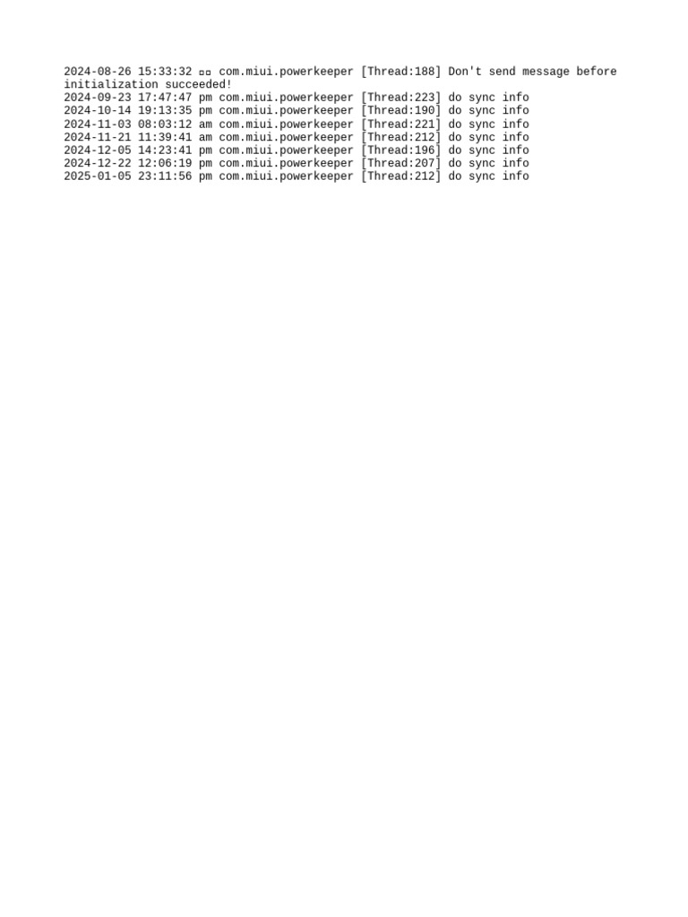 MIUI PowerKeeper Log Insights | PDF