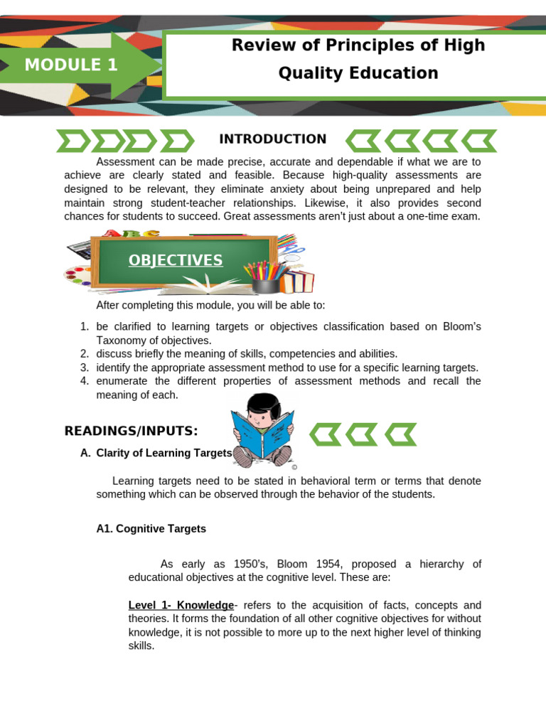 Assessment of Student Learning 2 | PDF | Educational Assessment | Concept