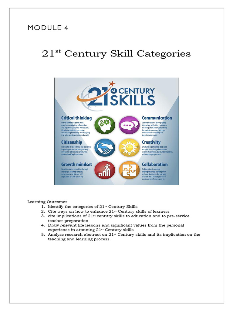 21st Century Skills and Literacy Integration | PDF | Literacy | Curriculum