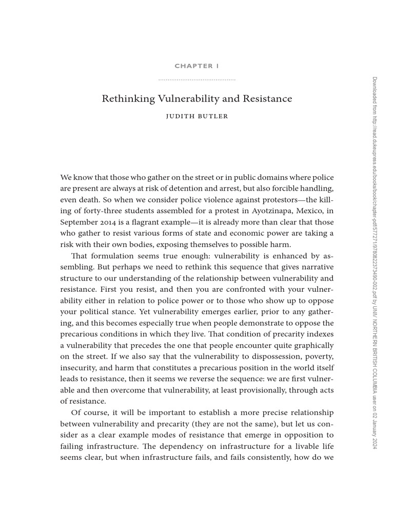 Rethinking Vulnerability and Resistance | PDF | Gender | Gender Studies