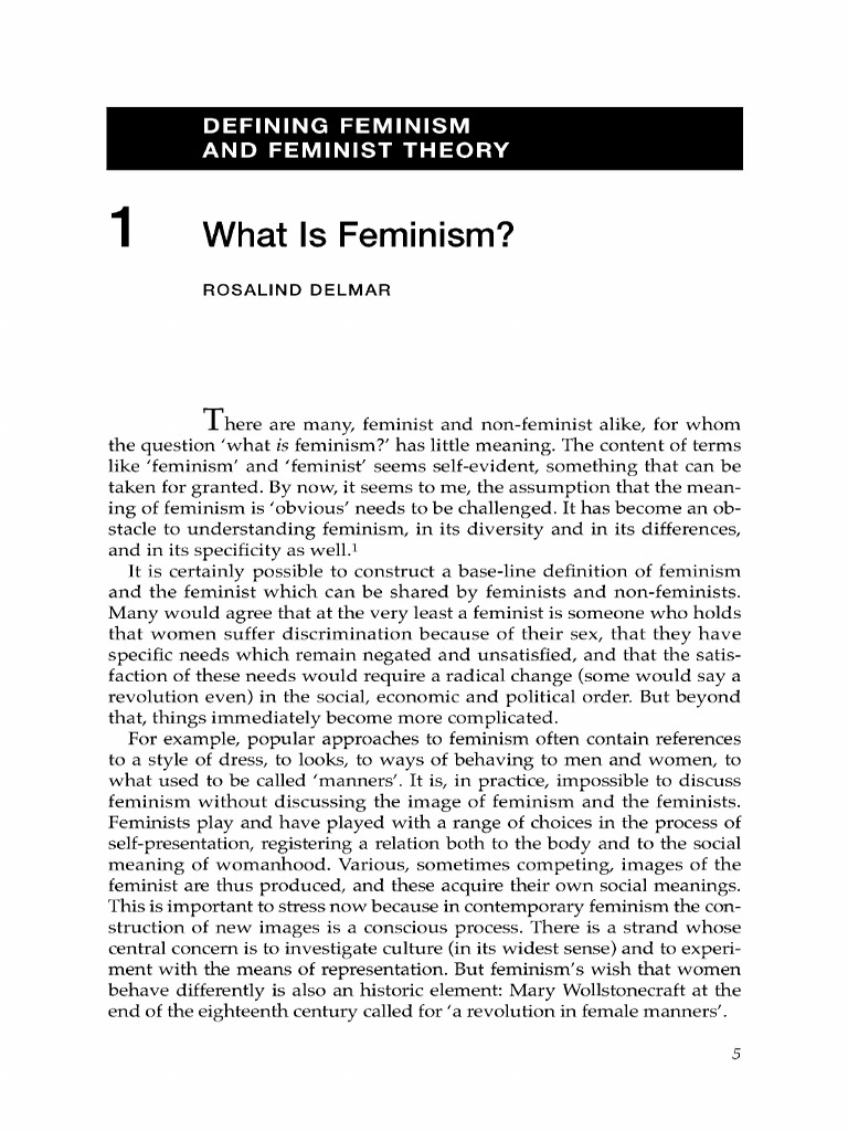 Understanding Feminism and Its Diversity | PDF | Feminism | Gender Studies