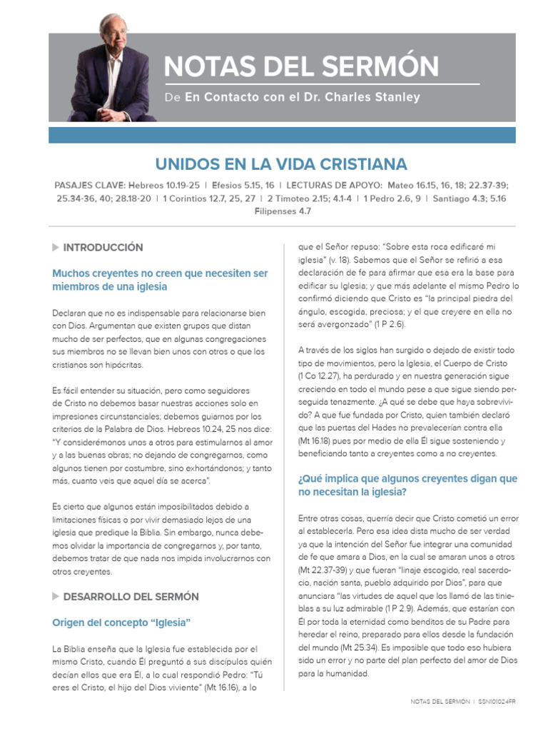 Unidos en La Vida Cristiana | PDF | Cristo (título) | Iglesia cristiana