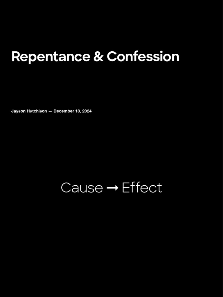 SA Repentance | PDF