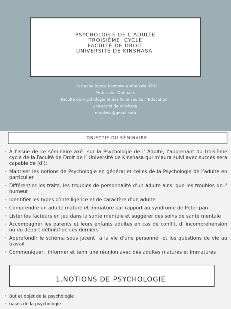 Fac Droit New PDF Psychologie Psychothérapie — free download