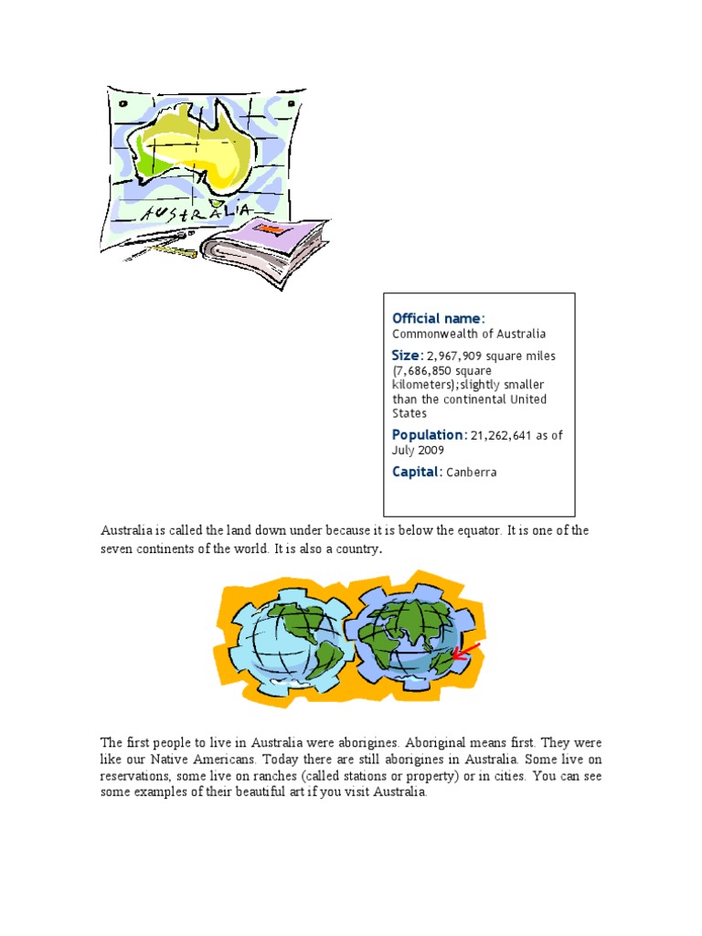 Australia's Official Name and History | PDF