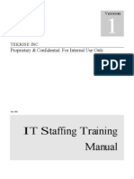 IT Staffing Training Manual: Your Step-by-Step Guide to Success