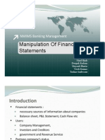 Manipulation of Financial Statements V0.1