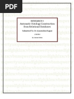 Research I Automatic Ontology Construction From Relational Databases