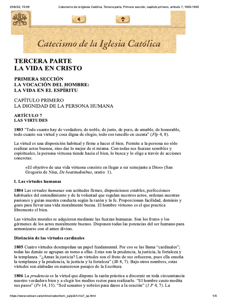 Catecismo de La Iglesia Católica, Terce.. | PDF