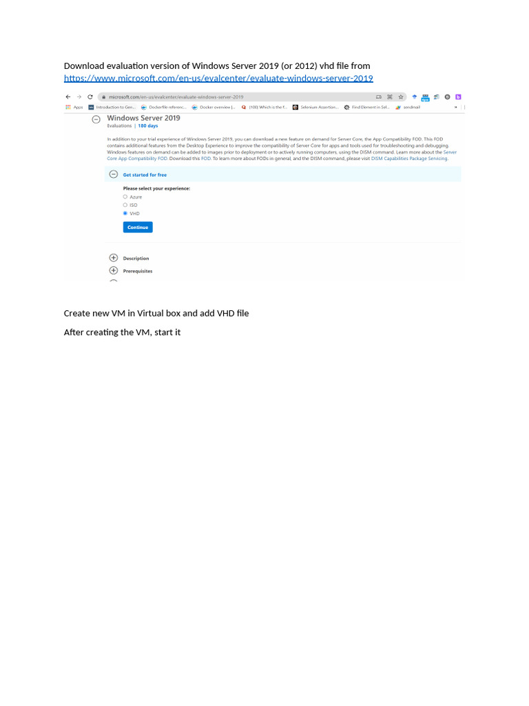 windows server setup | PDF