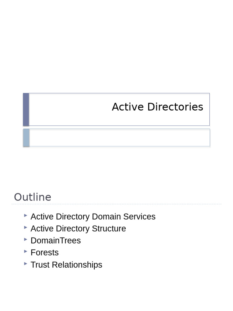 ITOM - Active Directories | PDF | Active Directory | Computing