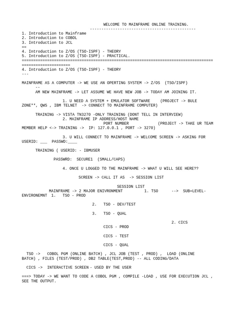 Class+04+-+Introduction+to+ZOS-TSO-ISPF++Theory | PDF | Computing ...