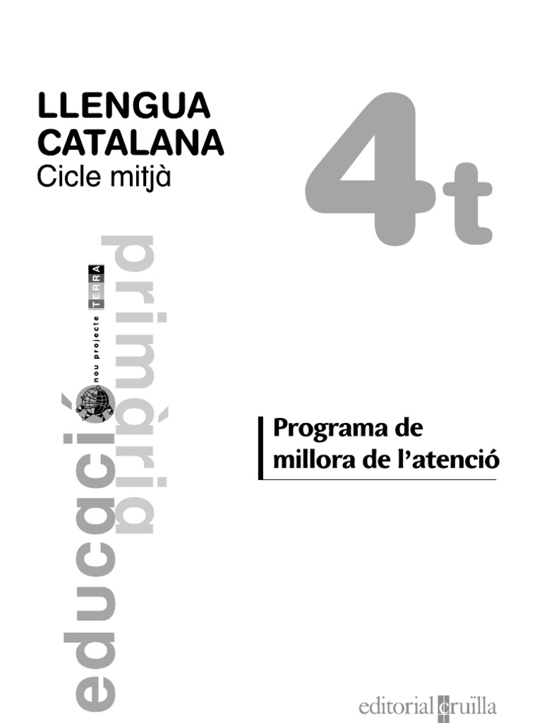 Millora Atencio Catala 4t Cruilla | PDF