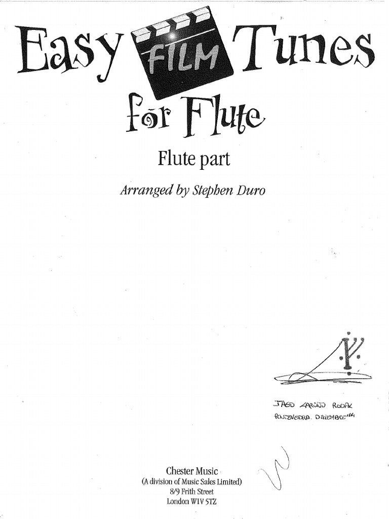 Varios - Easy Film Tunes For Flute, Flta | PDF