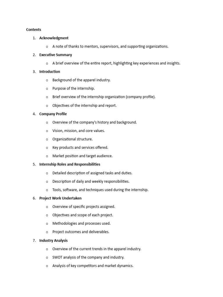 Report Contents | PDF