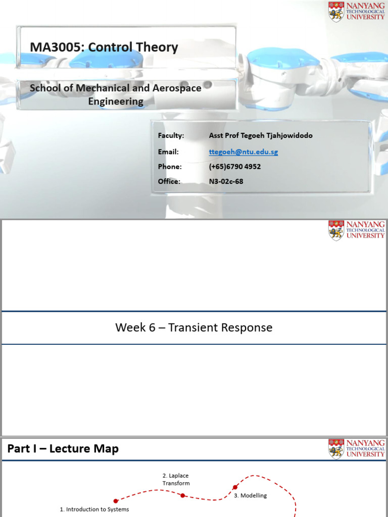 Control Theory: Transient Response Analysis | PDF | Damping ...