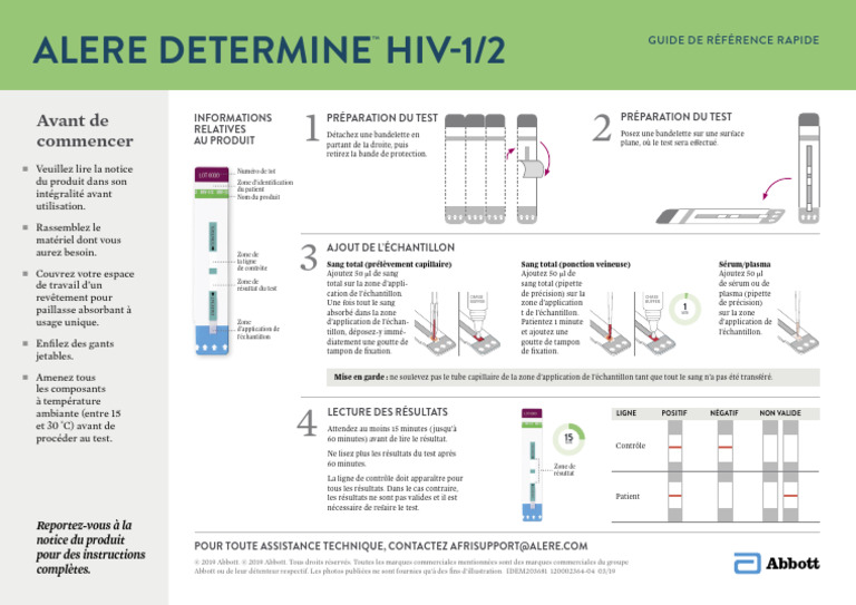 v04 Alere Determine HIV-12 Quick Reference | PDF