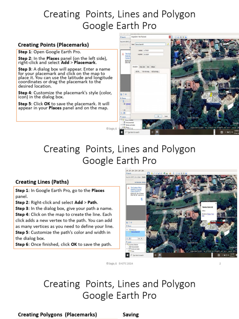 Drawing Polygons in Google Earth Pro | PDF | Software | Computing