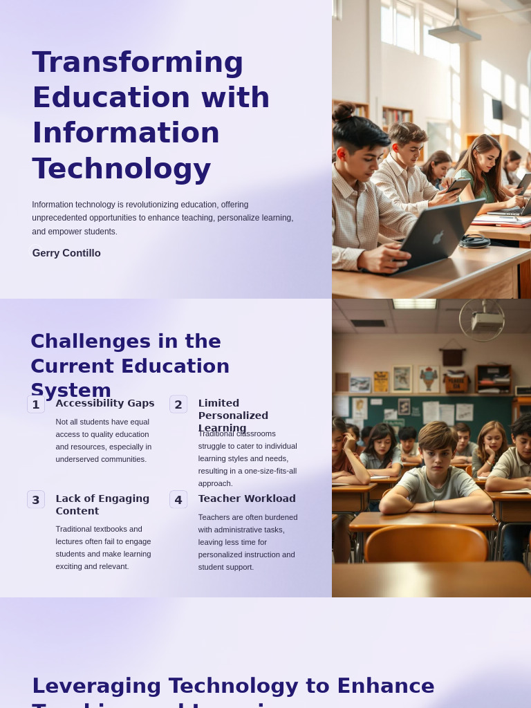 Enhancing Education with Technology | PDF | Augmented Reality ...