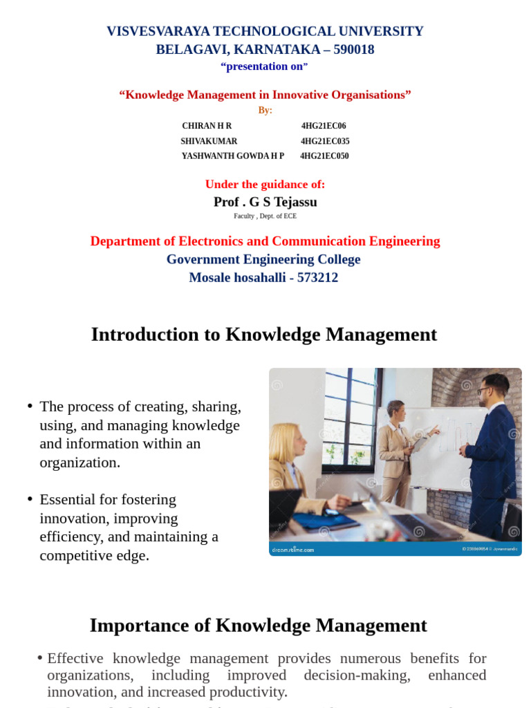 Knowledge Management for Innovation Success | PDF | Knowledge ...