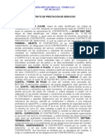 Modelo para Elaborar Contrato de Prestacion de Servicios