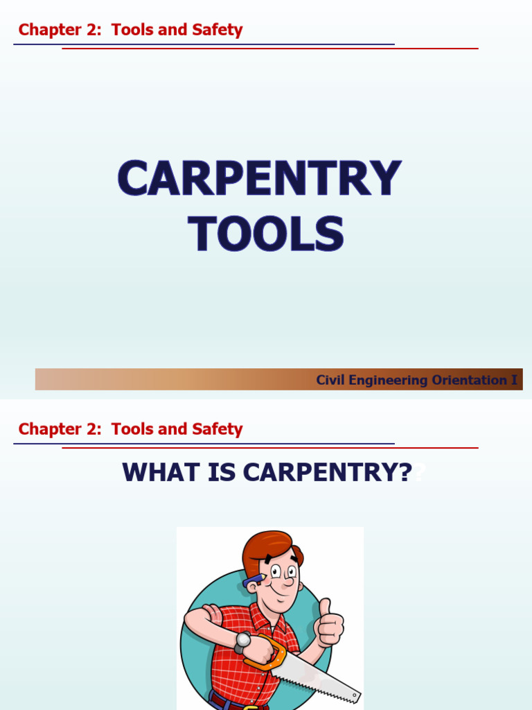Essential Carpentry Tools and Safety | PDF | Hazards | Personal ...