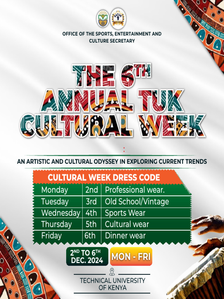 6th Annual TUK Cultural Week 2024 | PDF