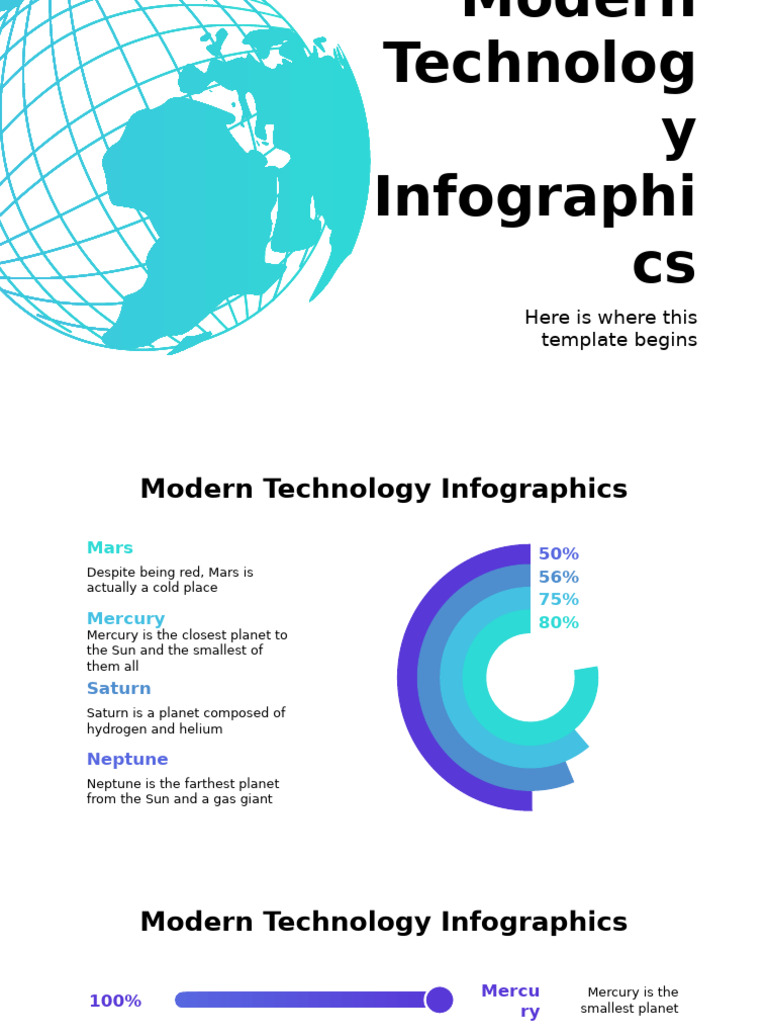 Modern Technology Infographic by Slidesgo | PDF | Planets | Planets In ...