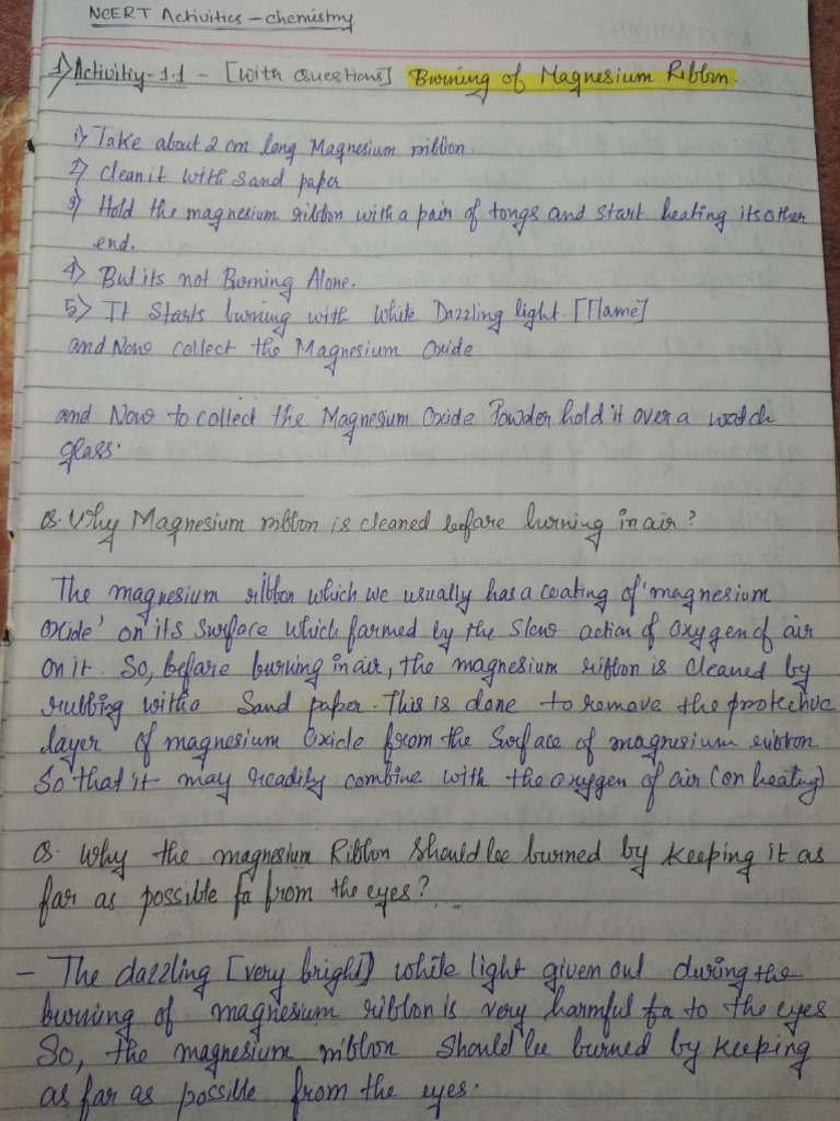 Chemistry Activity Grade 10 Chemistry Pdf