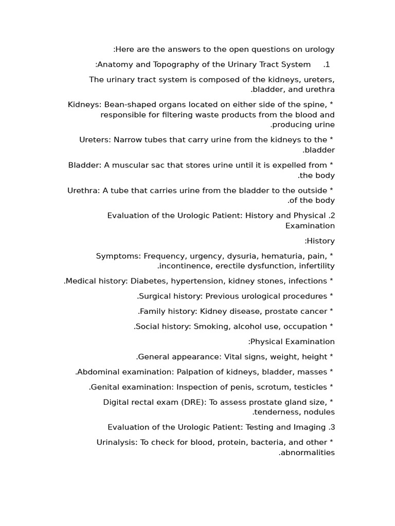 Urology Patient Evaluation and Imaging Guide | PDF | Prostate | Urinary ...