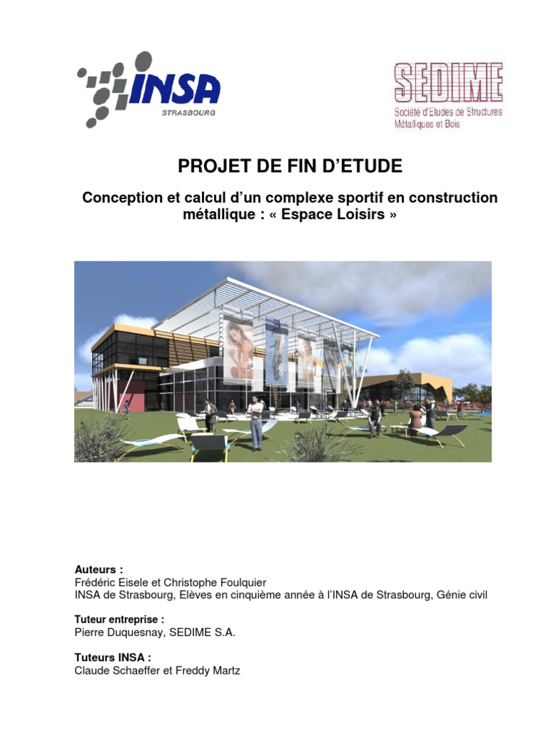 Conception d'un complexe sportif métallique | PDF | Flambage | Flexion ...