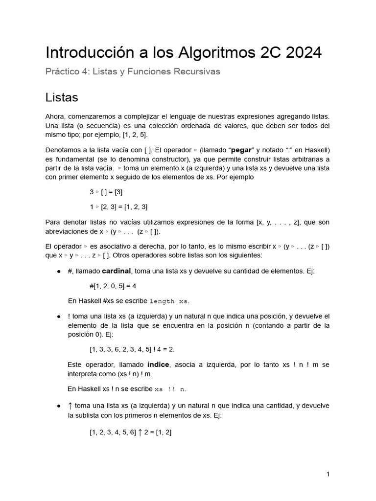 Introalg-2C-2024 - Practico 4 PDF | PDF | Cadena (informática ...