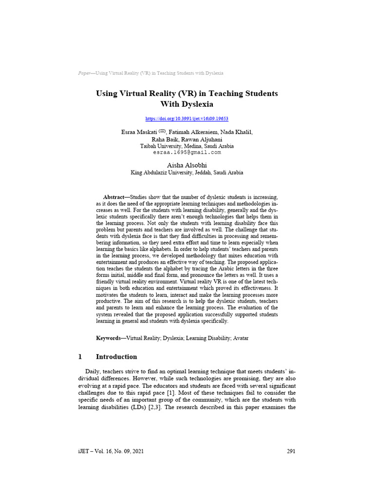 Pkpadmin,+291 Using+Virtual+Reality+ (VR) +in+Teaching+Students+With ...