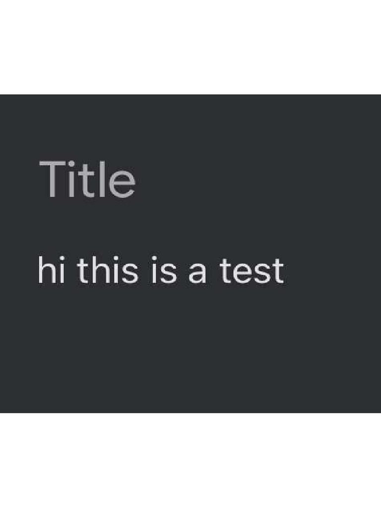 Test | PDF
