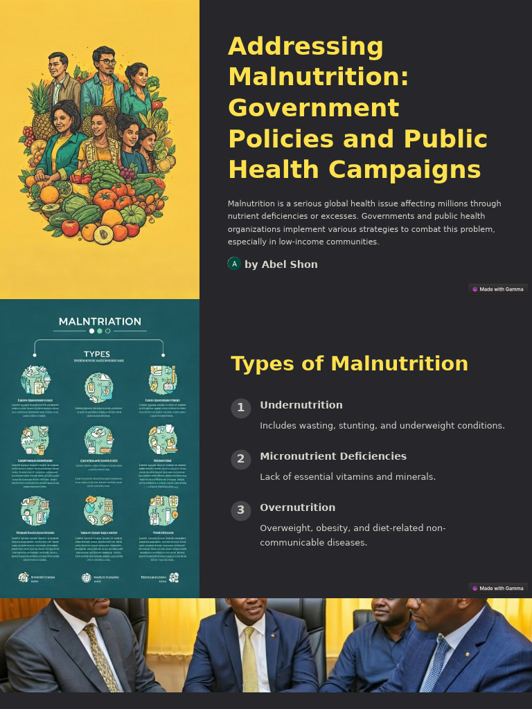 Addressing Malnutrition Government Policies and Public Health Campaigns ...
