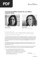 Community BrandTailors launches the new Albalact corporate website