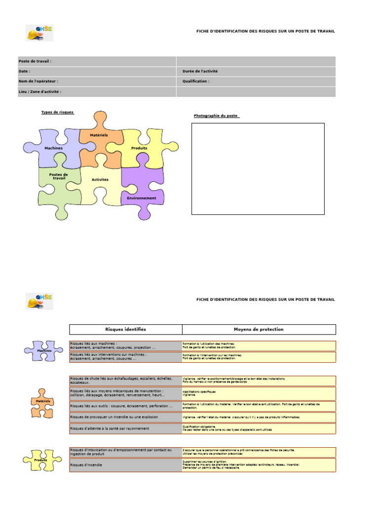 Identification des Risques au Travail | PDF | Santé et sécurité au ...