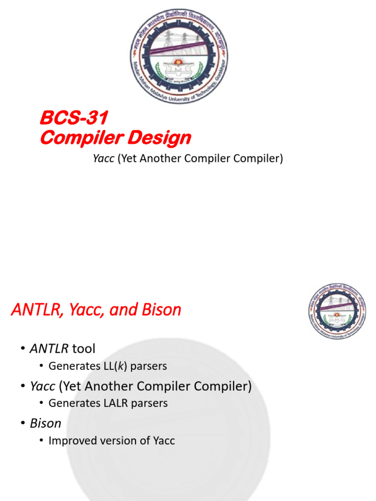 Yacc and Bison Compiler Design Guide | PDF | Parsing | Computer Programming