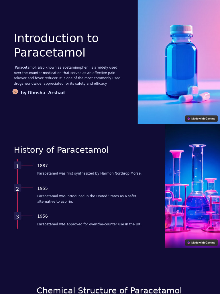 Paracetamol: Structure and Functional Groups | PDF | Drugs Acting On ...