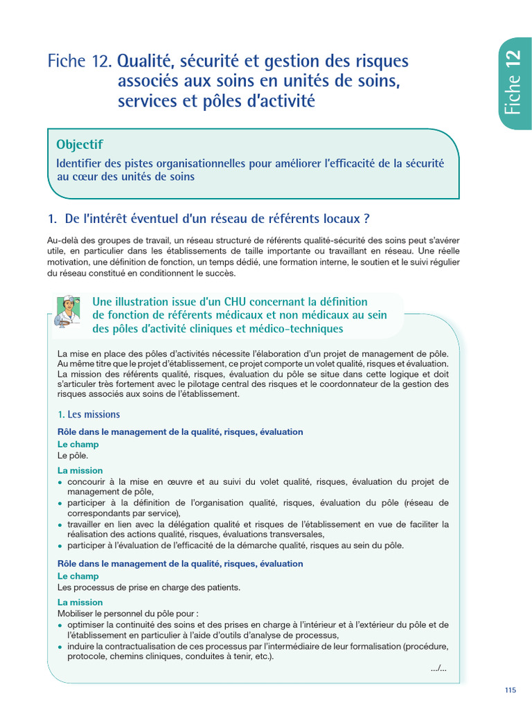 Gestion des Risques en Soins: Guide Pratique | PDF | Risque | Gestion ...