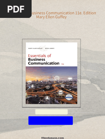 Essentials of Business Communication 11e. Edition Mary Ellen Guffey download pdf