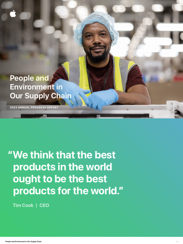 Apple 2023 Supplier Responsibility Report | PDF | Supply Chain | Apple Inc.
