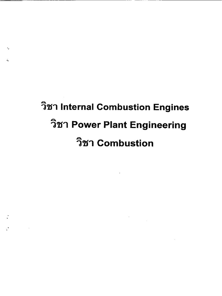 Internal Combustion Engines Powerplant Engineering Combustion | PDF